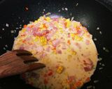 子供とのランチに。クリームパスタ作り方4写真