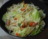 一人暮らしの休日の野菜炒め作り方6写真