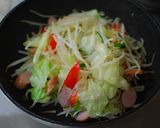 一人暮らしの休日の野菜炒め作り方7写真