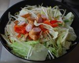 一人暮らしの休日の野菜炒め作り方5写真
