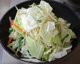 一人暮らしの休日の野菜炒め作り方4写真