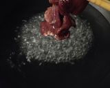 鶏レバーとねぎ。作り方1写真