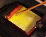 お弁当に！簡単ソーセージ卵焼き マツダ巻作り方2写真