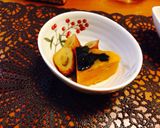 めんつゆ使って☆かぼちゃとごぼう天の煮物作り方5写真