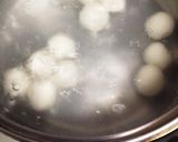 白玉ゴマ団子の黒蜜かけ、揚げなくてもＯＫ作り方2写真