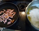 ベーコンの濃厚チーズクリーム？パスタ☆作り方2写真