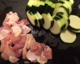 ☆ズッキーニと鶏肉のソテー☆作り方1写真