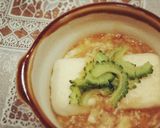 うま～な一品♡豆腐の卵あん ゴーヤ添え作り方10写真