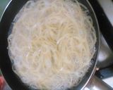 豆腐と海苔の佃煮パスタ作り方1写真