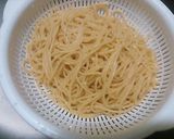豆腐と海苔の佃煮パスタ作り方2写真