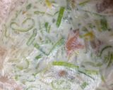 もやしとエビのモチモチ焼き作り方4写真