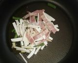 激ウマ！ベーコンの柚子こしょうパスタ作り方3写真