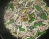 激ウマ！ベーコンの柚子こしょうパスタ作り方5写真