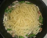 激ウマ！ベーコンの柚子こしょうパスタ作り方6写真