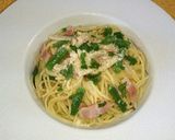 激ウマ！ベーコンの柚子こしょうパスタ作り方7写真