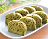 HMと長芋で♪かるかん風✿お抹茶ケーキ作り方8写真