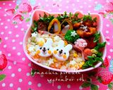 幼稚園 キャラ弁 お弁当♡平面うさぎ作り方8写真