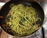 おかわかめとベーコンのジェノベーゼ作り方3写真