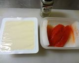 レンジで簡単♪明太温豆腐作り方1写真