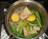 満月切りのさつま芋♪秋の炊き合わせ作り方7写真