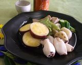 満月切りのさつま芋♪秋の炊き合わせ作り方8写真