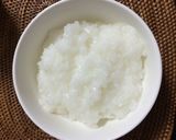 お粥の残りで生ハム入りチーズリゾット風作り方1写真