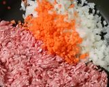 挽き肉カレー☆タコライス風作り方1写真