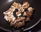 豚コマ肉のさっぱり梅炒め作り方4写真