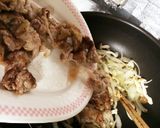 豚コマ肉のさっぱり梅炒め作り方8写真