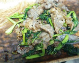 空芯菜と牛肉のオイスターソース炒め作り方5写真
