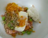 海苔の佃煮とたくあんの豆腐ハンバーグ作り方3写真