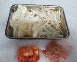 お好み焼き屋さんの豚キムチ作り方1写真