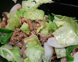 豚コマとキャベツの簡単オイスター甘酢炒め作り方6写真