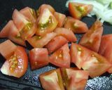 減塩☆お洒落♪肉無しトマト焼きそば作り方5写真
