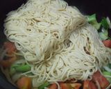 減塩☆お洒落♪肉無しトマト焼きそば作り方10写真