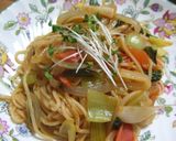 減塩☆お洒落♪肉無しトマト焼きそば作り方12写真