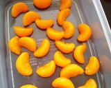 牛乳寒天みかん入り作り方1写真