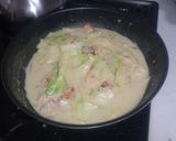 鮭とキャベツのクリームパスタ作り方5写真