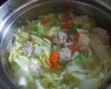●手作り肉団子●中華風スープ♪作り方3写真