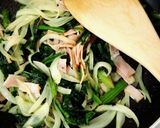 牛乳で♡ほうれん草のｸﾘｰﾑﾊﾟｽﾀ作り方5写真