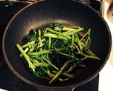 ベランダ育ち空芯菜の炒め作り方3写真