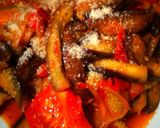 レンジ調理油なし　なすとパプリカの甘酢餡作り方11写真