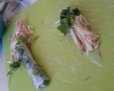 三つ葉とキノコの生春巻き作り方3写真