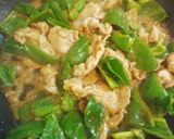 ピーマンと豚肉の鍋しぎ作り方5写真