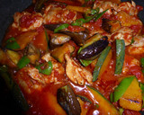 ★彡 鶏肉となすのトマト煮込み チーズも作り方4写真