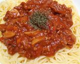 お肉たっぷり濃厚ミートソースパスタ作り方12写真