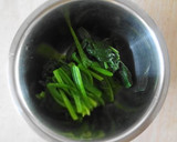ほうれん草としめじ、油揚げの風味和え作り方1写真