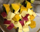 サツマイモ＆カボチャご飯…(o˘◡˘o)作り方3写真