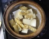 簡単おつまみ☆あさりの湯豆腐作り方3写真