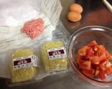 炒めトマトと温泉卵の中華混ぜ麺作り方1写真